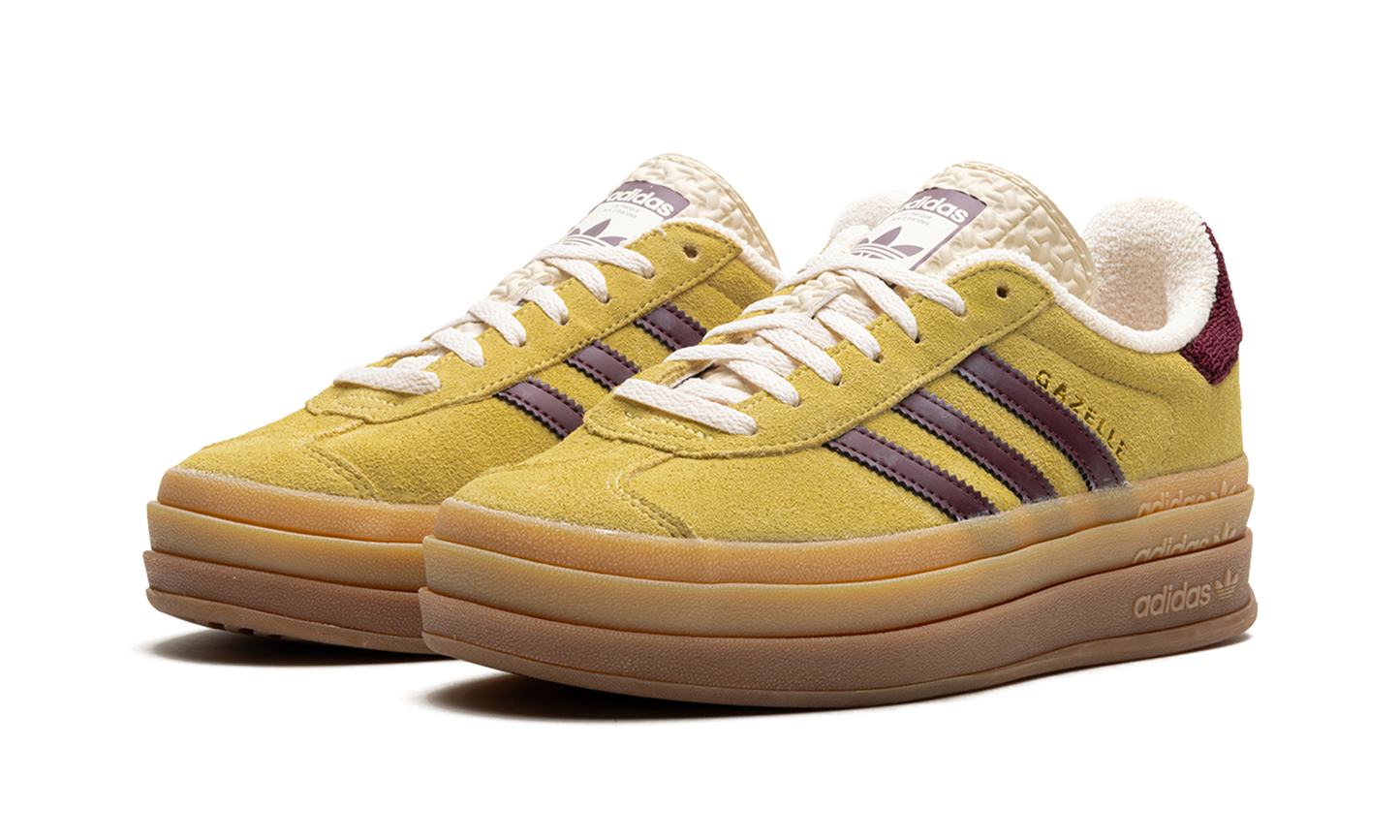 Adidas Gazelle Bold Almost Yellow Maroon