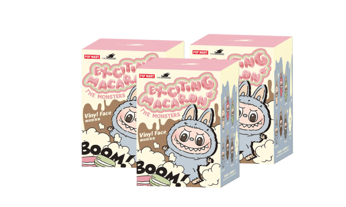 Pop Mart Labubu The Monsters Exciting Macarons Vinyl Face Blind Box