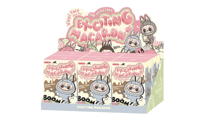 Pop Mart Labubu The Monsters Exciting Macarons Vinyl Face Blind Box