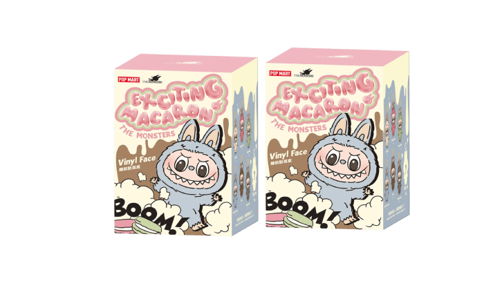 Pop Mart Labubu The Monsters Exciting Macarons Vinyl Face Blind Box