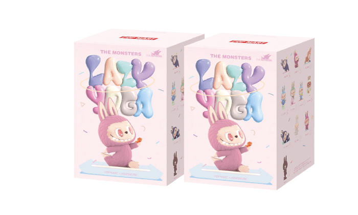 Pop Mart Labubu The Monsters Lazy Yoga Series Figures Sealed Case