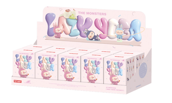 Pop Mart Labubu The Monsters Lazy Yoga Series Figures Sealed Case