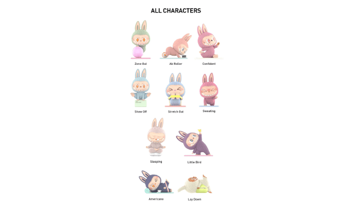 Pop Mart Labubu The Monsters Lazy Yoga Series Figures Sealed Case
