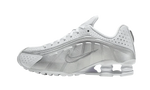 Nike Shox R4 White Metallic Silver