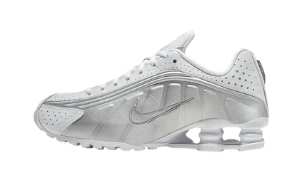 Nike Shox R4 White Metallic Silver
