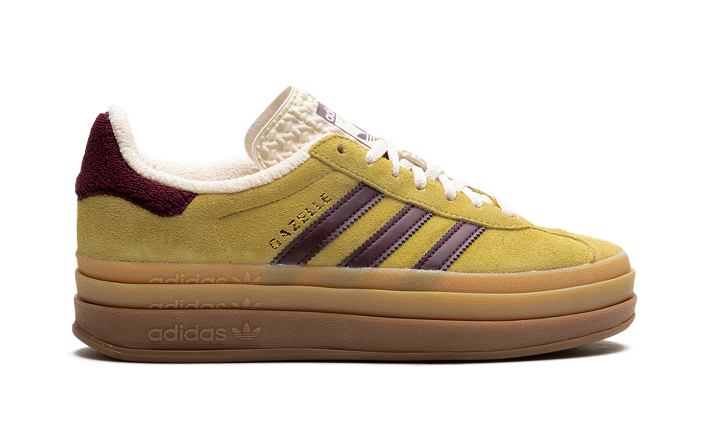 Adidas Gazelle Bold Almost Yellow Maroon