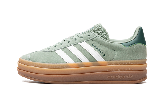 Adidas Gazelle Bold Silver Green Gum