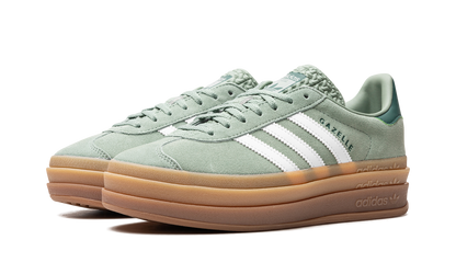 Adidas Gazelle Bold Silver Green Gum
