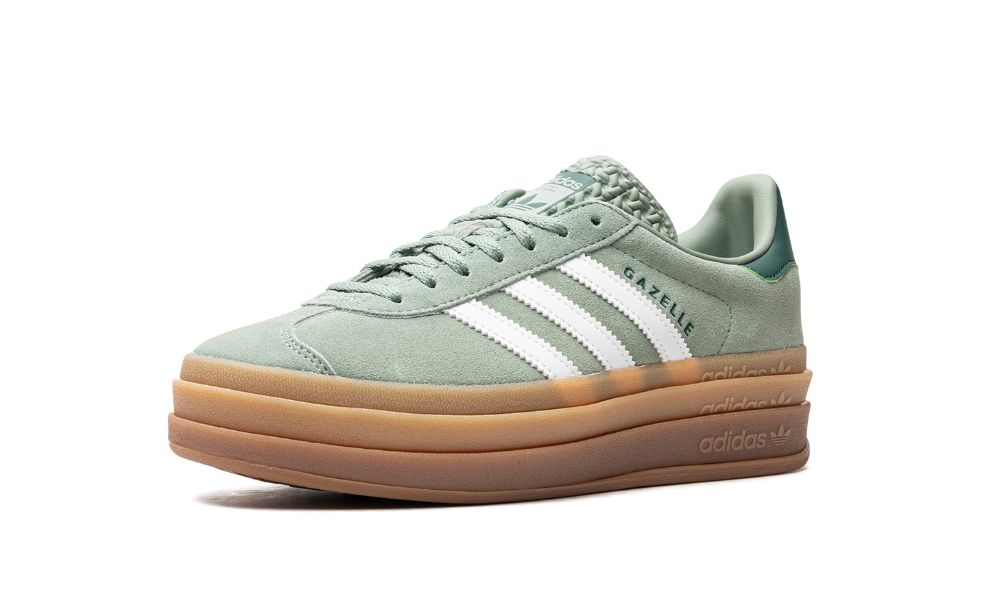 Adidas Gazelle Bold Silver Green Gum