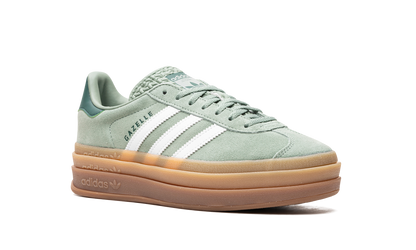 Adidas Gazelle Bold Silver Green Gum