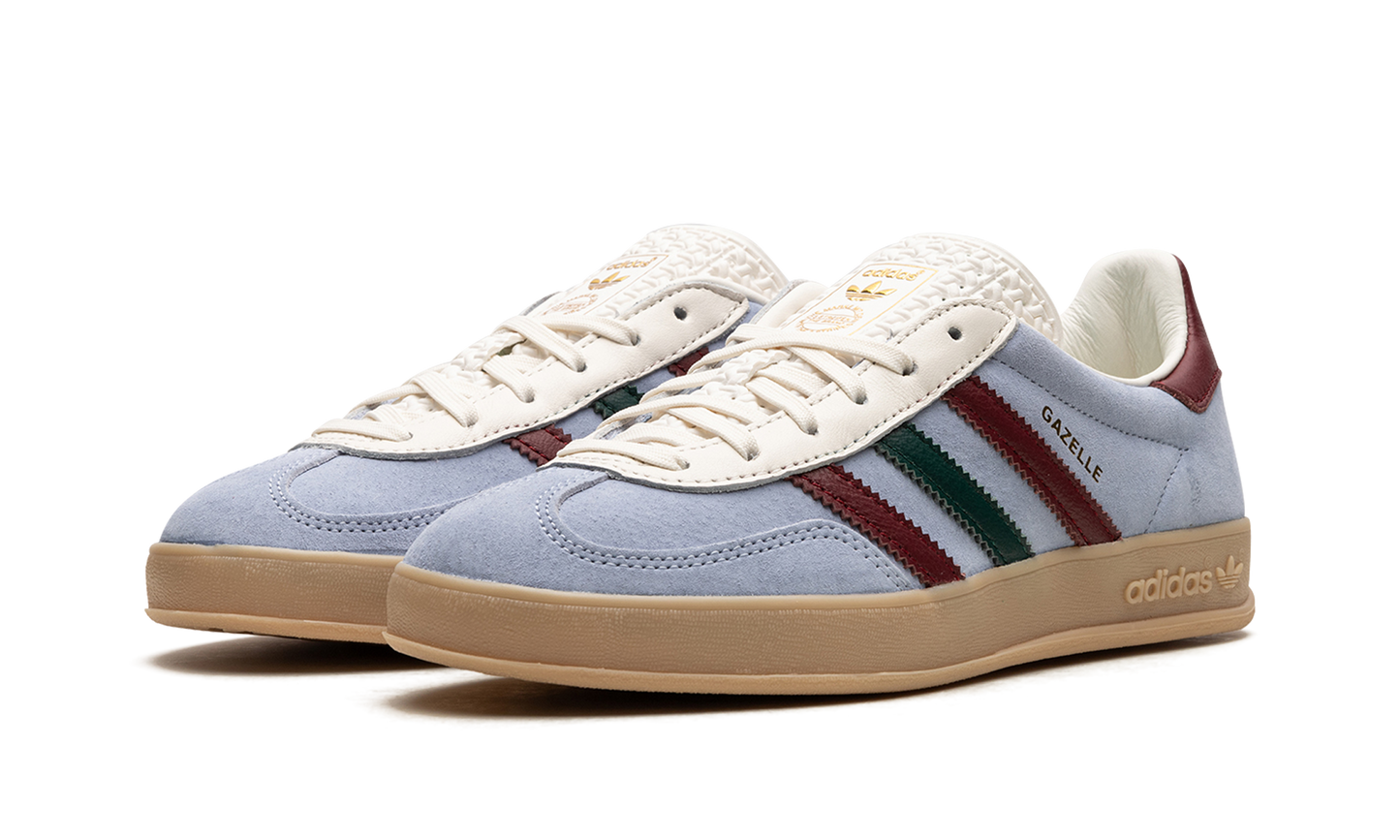 Adidas Gazelle Indoor Blue Dawn Collegiate Burgundy