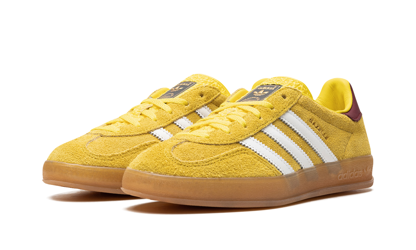 Adidas Gazelle Indoor Bright Yellow Collegiate Burgundy