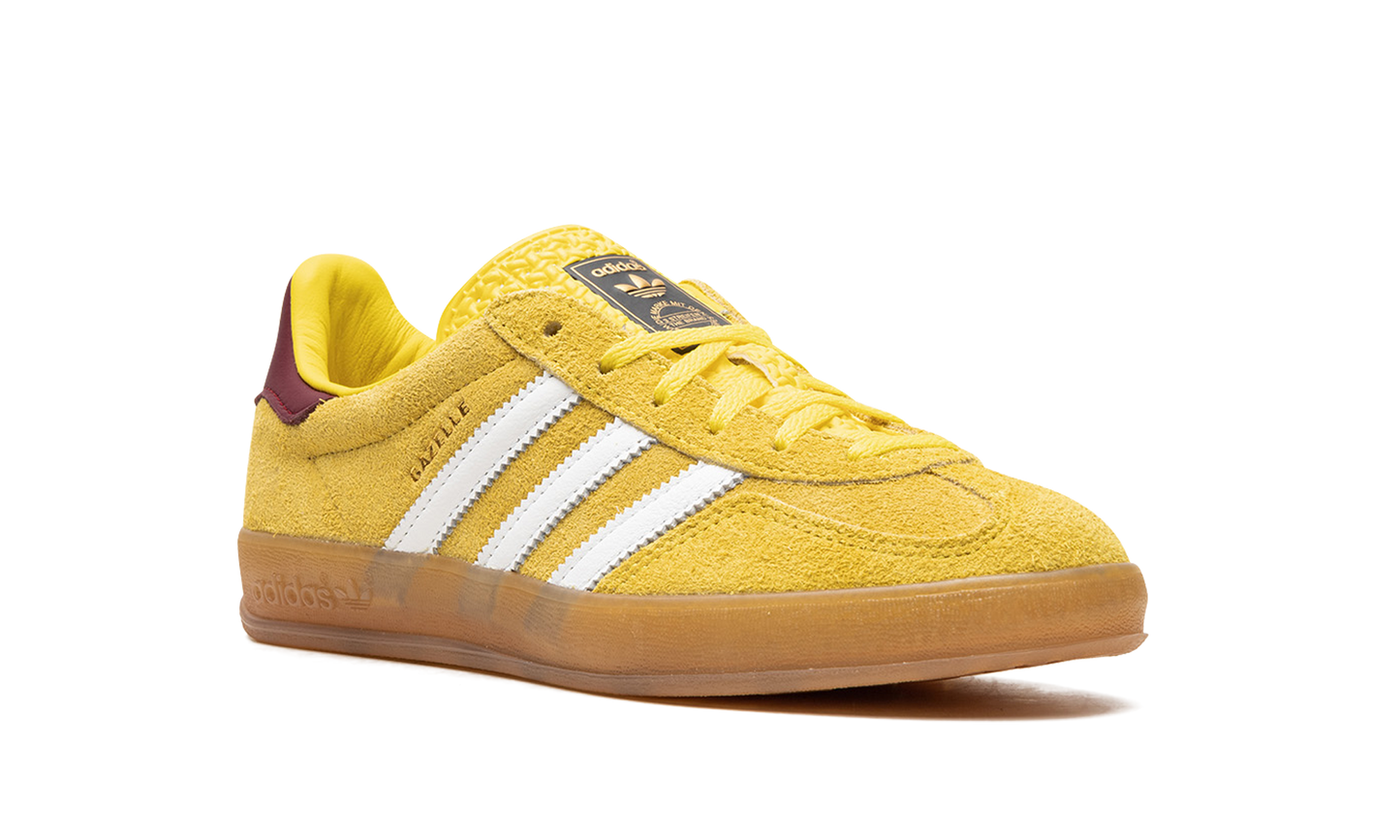 Adidas Gazelle Indoor Bright Yellow Collegiate Burgundy