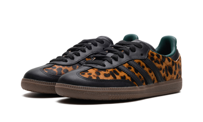 Adidas Samba OG Black Green Leopard