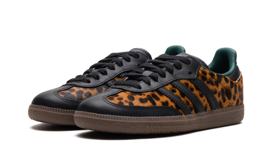 Adidas Samba OG Black Green Leopard
