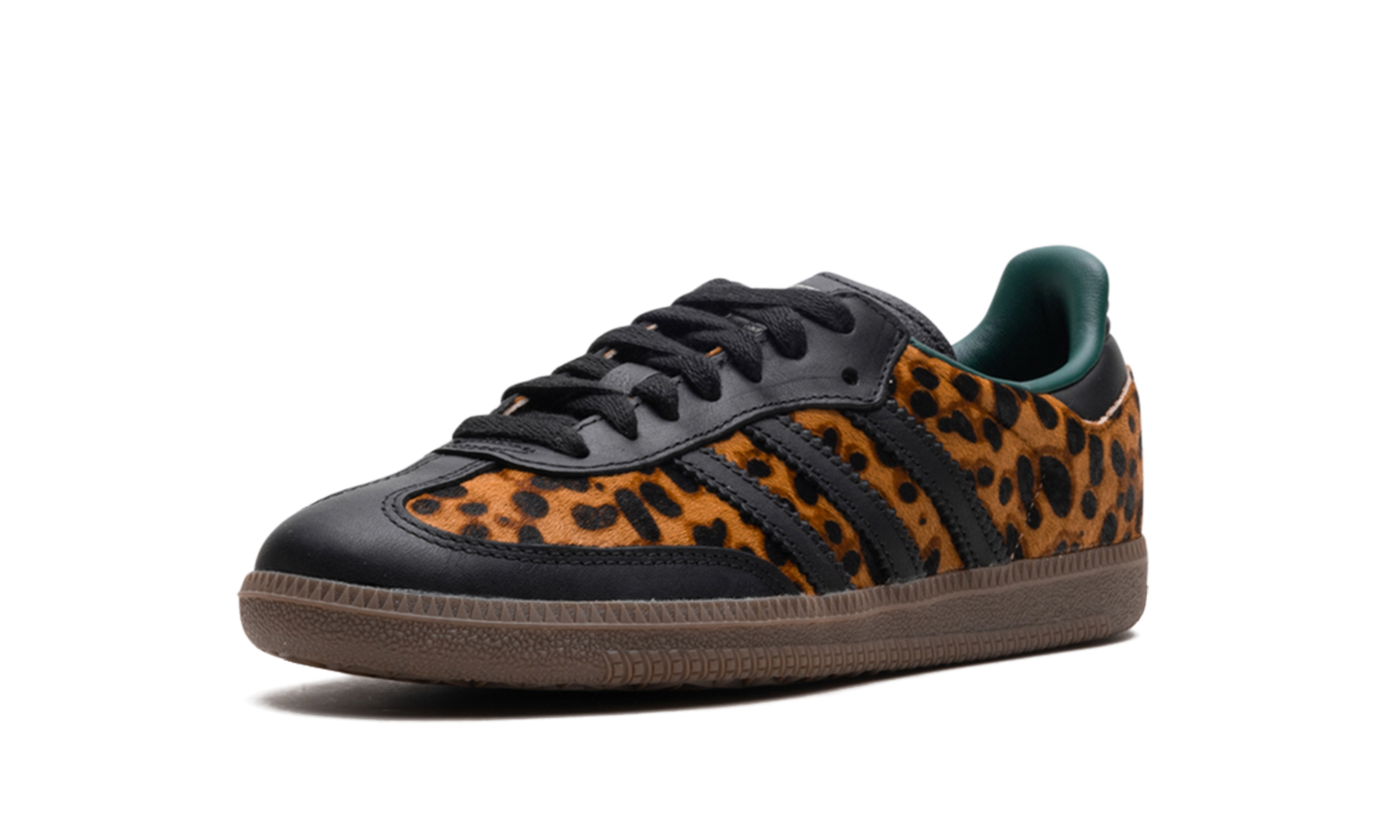 Adidas Samba OG Black Green Leopard