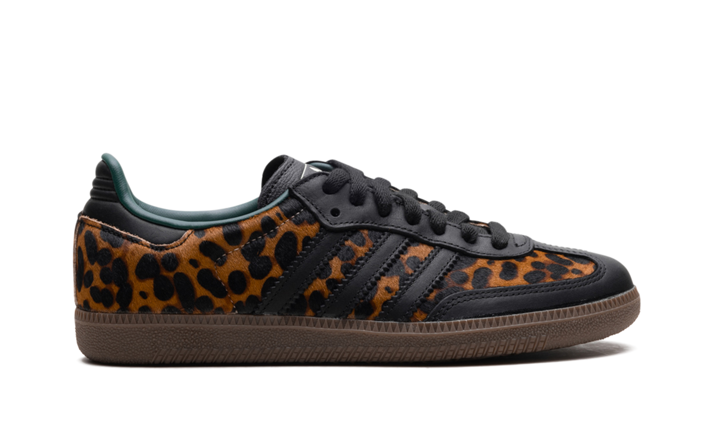 Adidas Samba OG Black Green Leopard