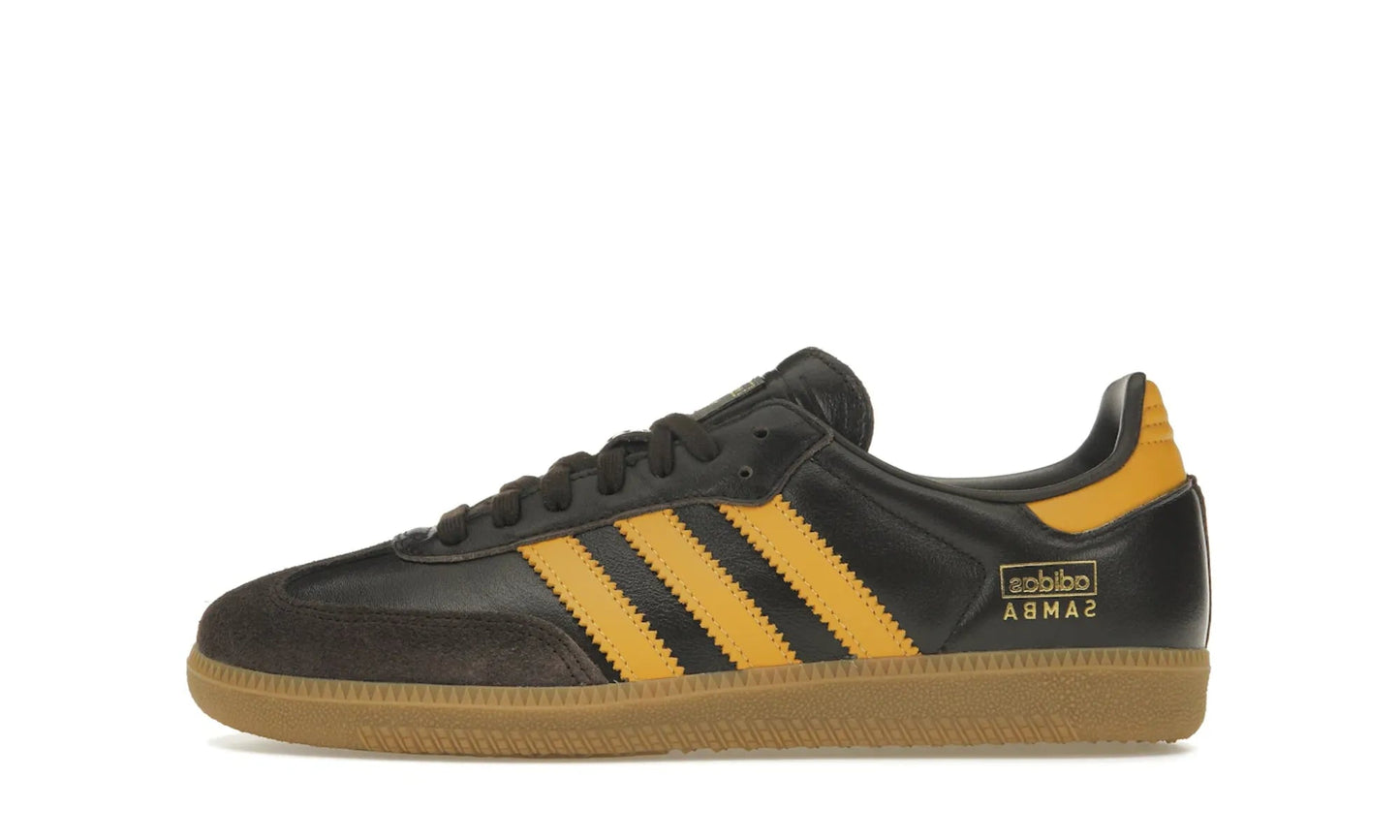 Adidas Samba OG Dark Brown Preloved Yellow