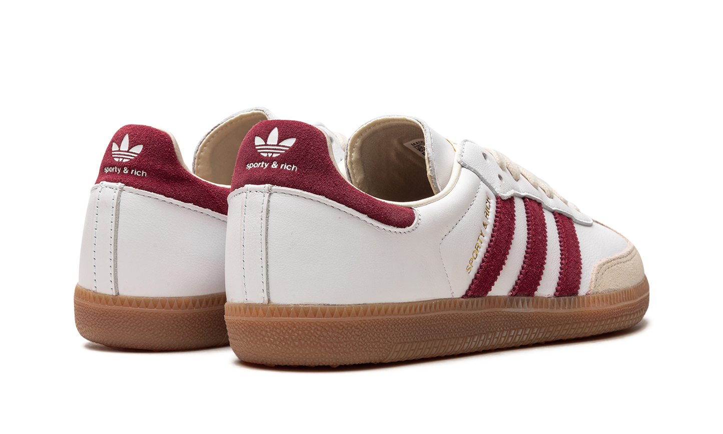 Adidas Samba Sporty & Rich White Collegiate Burgundy