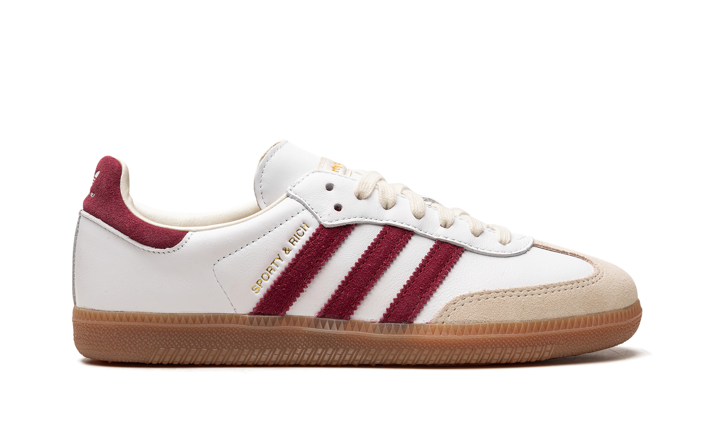 Adidas Samba Sporty & Rich White Collegiate Burgundy