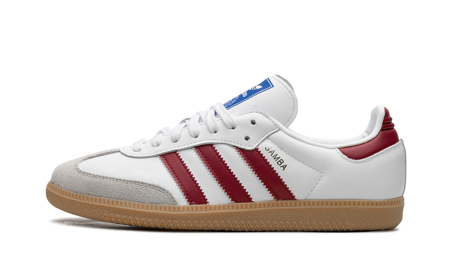 Adidas Samba OG White Burgundy Gum