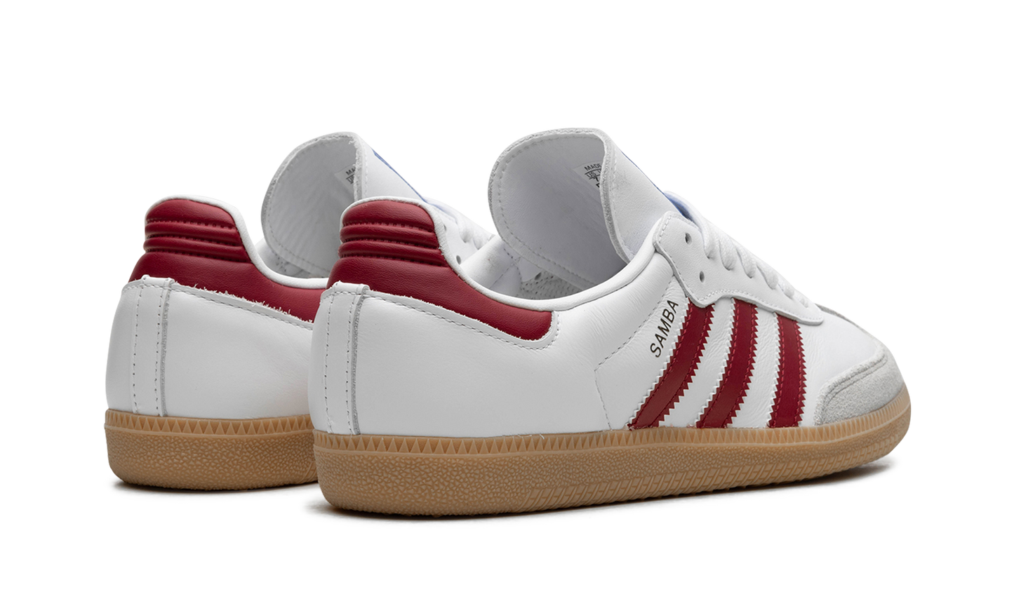 Adidas Samba OG White Burgundy Gum