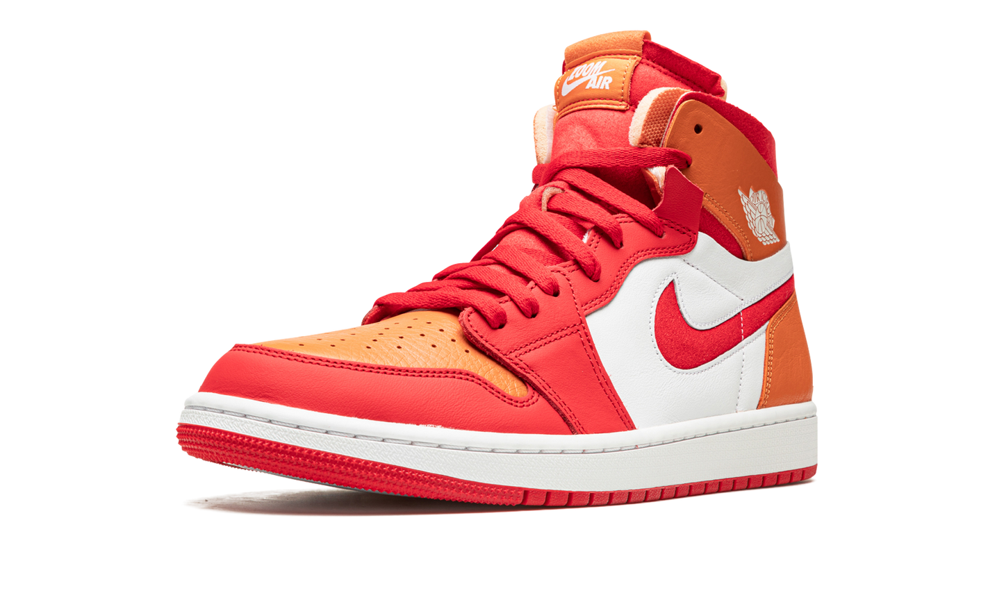 Air Jordan 1 High Zoom Air CMFT Fire Red Hot Curry