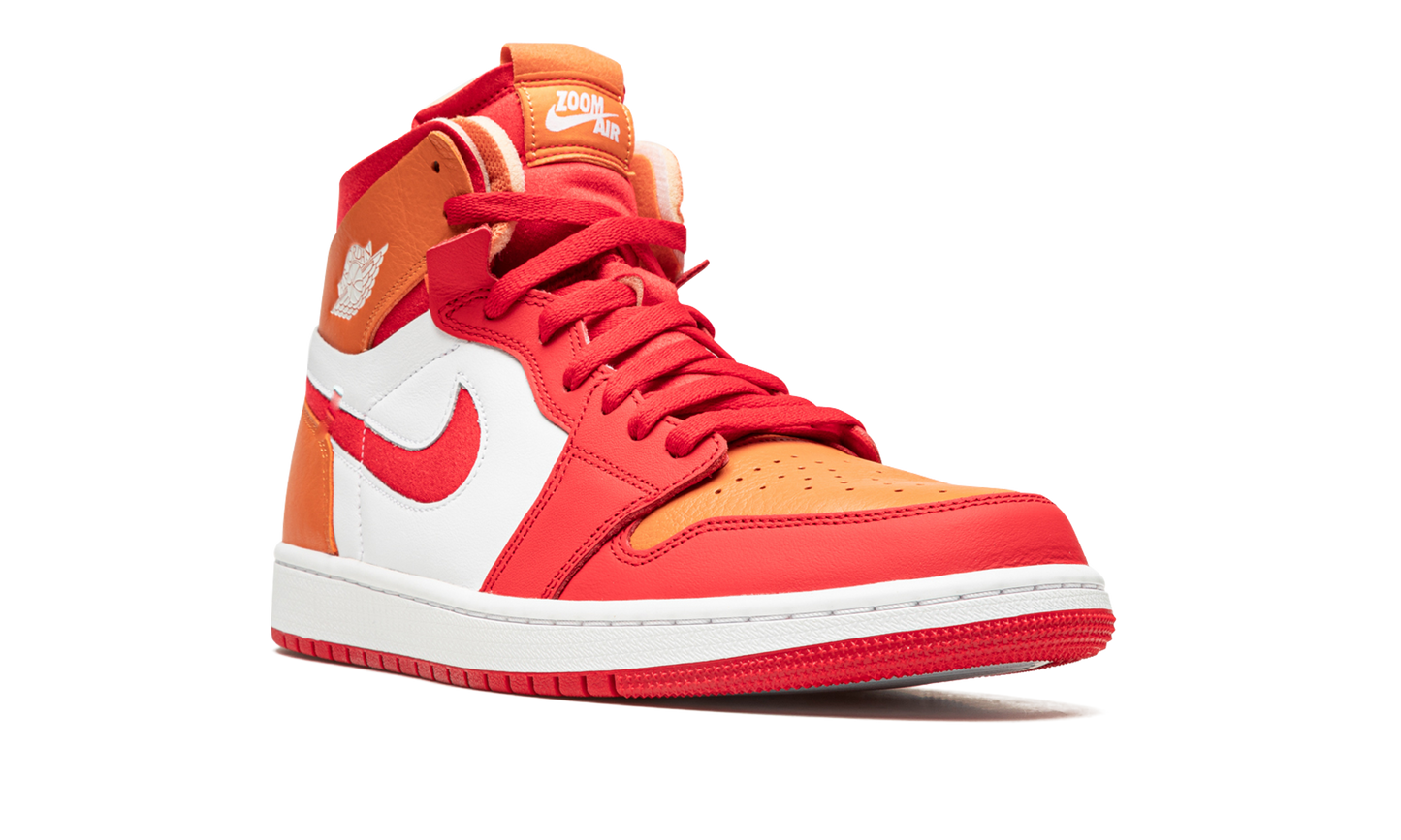 Air Jordan 1 High Zoom Air CMFT Fire Red Hot Curry