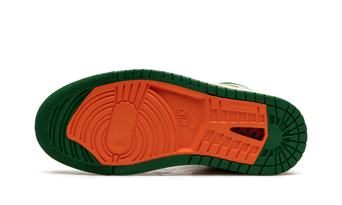 Air Jordan 1 High Zoom Air CMFT 2 Pine Green Orange Blaze