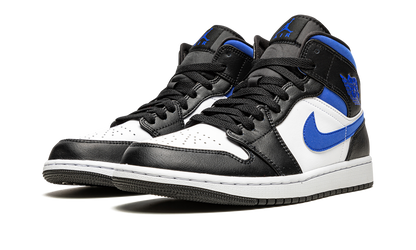 Air Jordan 1 Mid White Black Racer Blue