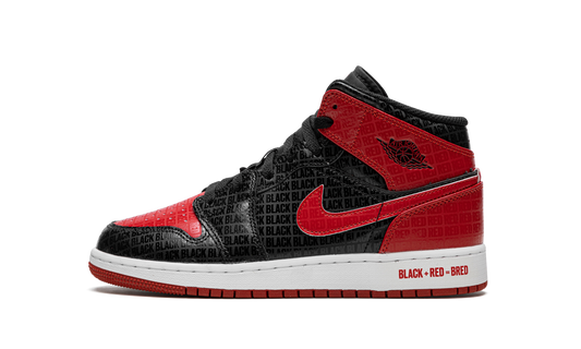 Air Jordan 1 Mid Bred Text
