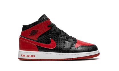 Air Jordan 1 Mid Bred Text