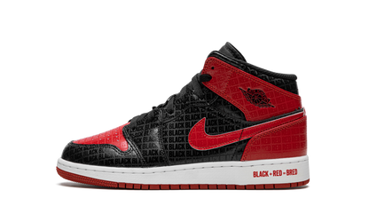 Air Jordan 1 Mid Bred Text