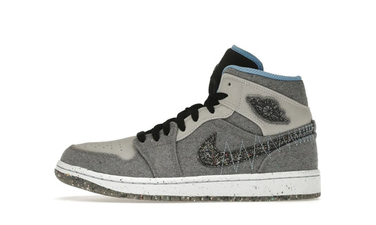 Air Jordan 1 Mid Crater Grey University Blue