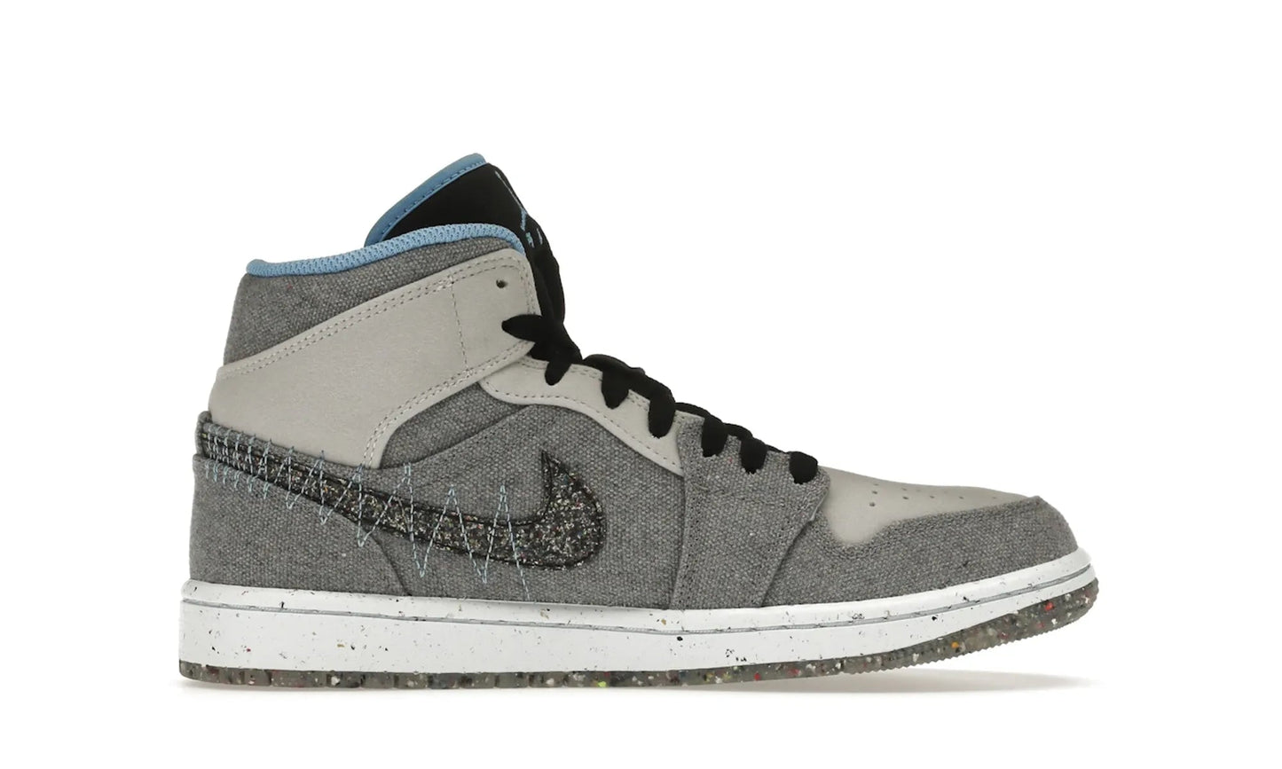 Air Jordan 1 Mid Crater Grey University Blue
