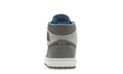Air Jordan 1 Mid Crater Grey University Blue