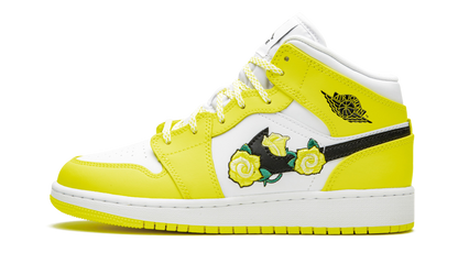 Air Jordan 1 Mid Dynamic Yellow Floral