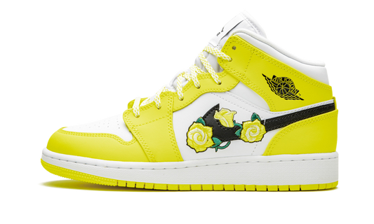 Air Jordan 1 Mid Dynamic Yellow Floral
