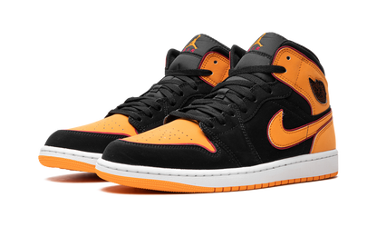 Air Jordan 1 Mid Fat Tongue Black Orange