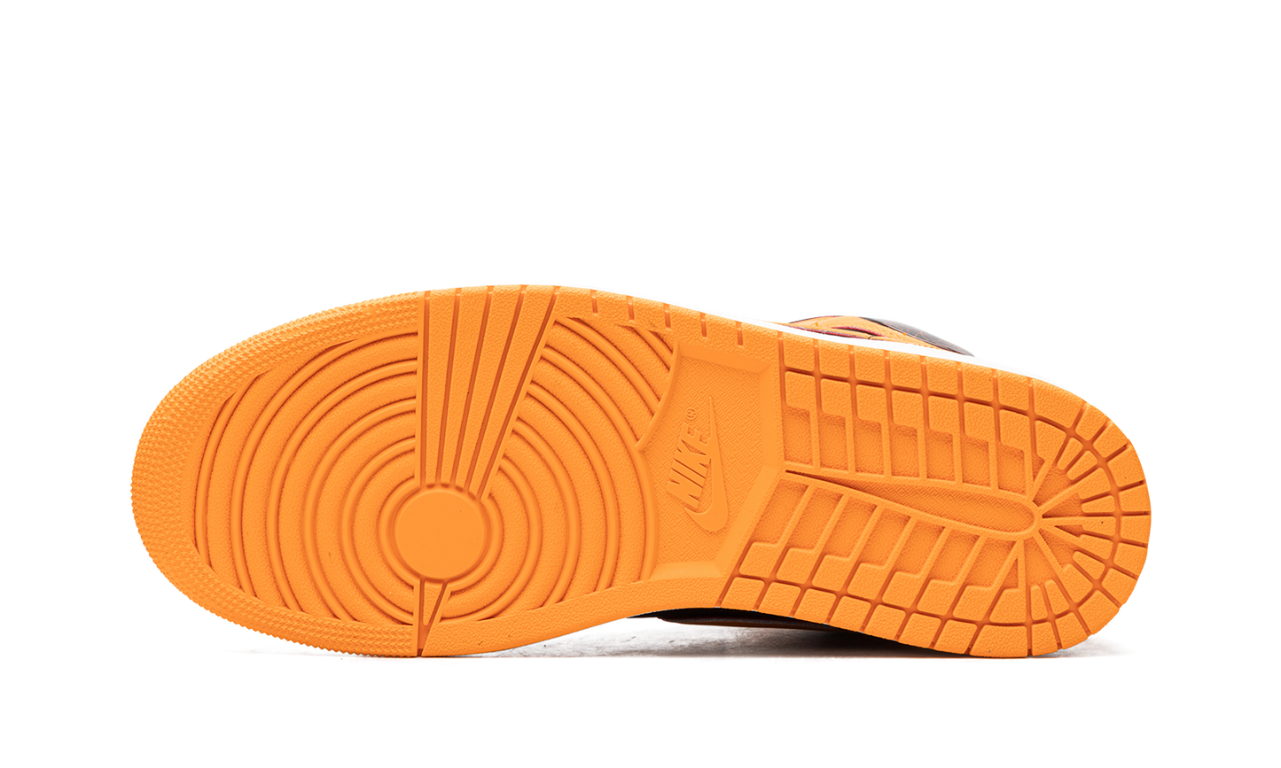 Air Jordan 1 Mid Fat Tongue Black Orange