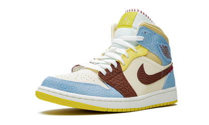 Air Jordan 1 Mid SE Fearless Maison Chateau Rouge