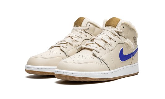 Air Jordan 1 Mid Utility Fleece Pearl White