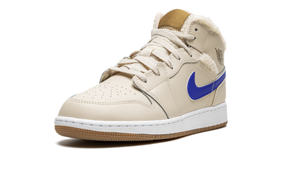 Air Jordan 1 Mid Utility Fleece Pearl White