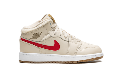 Air Jordan 1 Mid Utility Fleece Pearl White