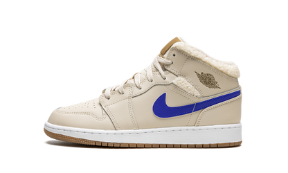 Air Jordan 1 Mid Utility Fleece Pearl White