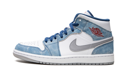 Air Jordan 1 Mid French Blue Fire Red