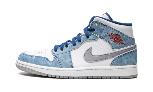Air Jordan 1 Mid French Blue Fire Red