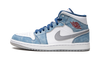 Air Jordan 1 Mid French Blue Fire Red