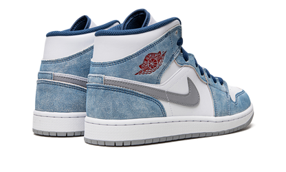 Air Jordan 1 Mid French Blue Fire Red
