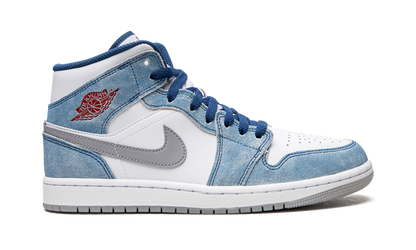 Air Jordan 1 Mid French Blue Fire Red